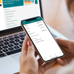 cell phone and laptop