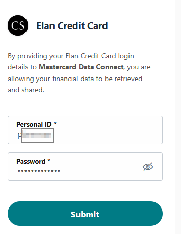 credit card login 